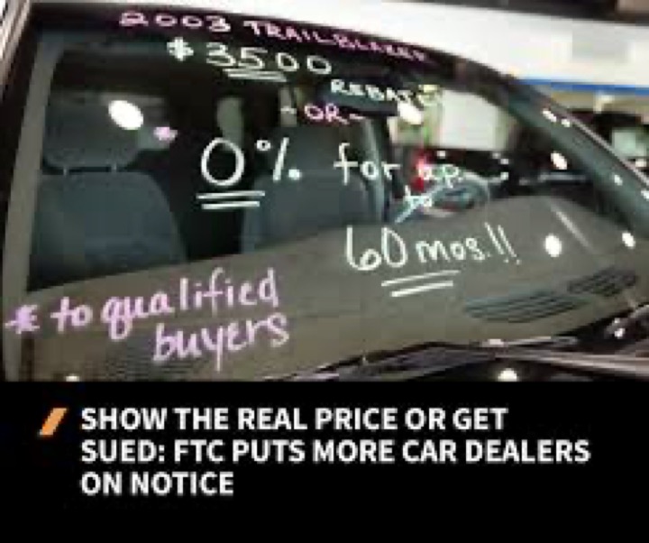 'Show the real price or get sued' — FTC puts car dealers on notice